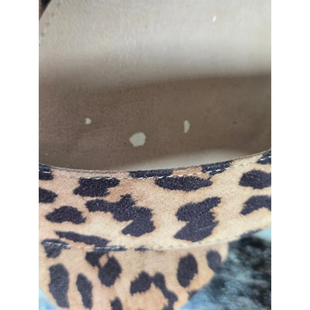 Torrid Leopard Print Platform‎ Block Heels Ankle Strap Sandals 8.5WW